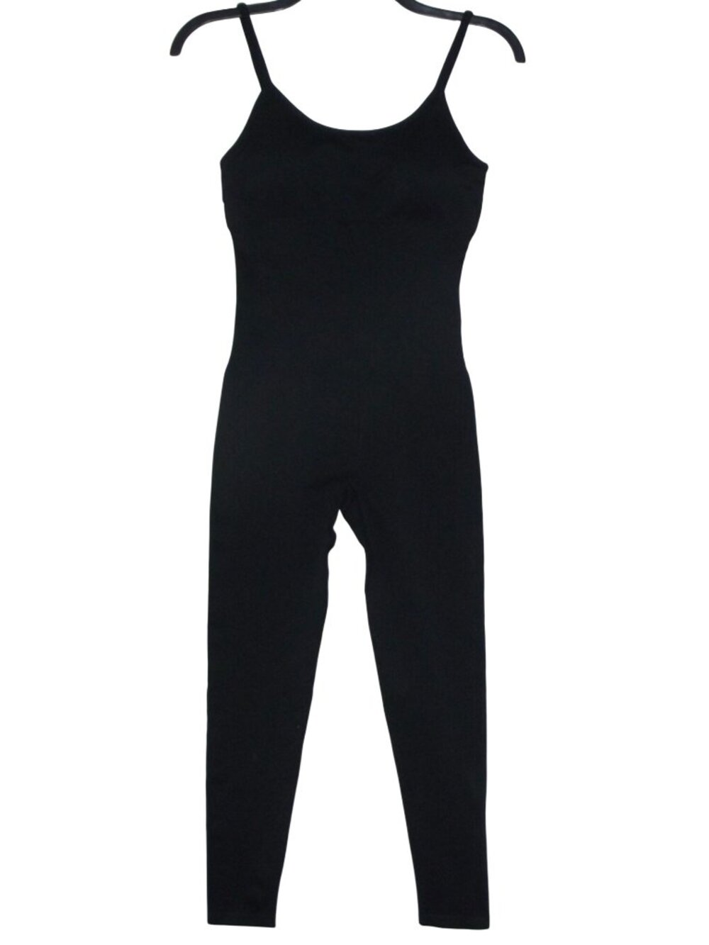 OQQ Jumpsuit Womens Sz Medium Black One-Piece Spaghetti Straps shapewear shaper